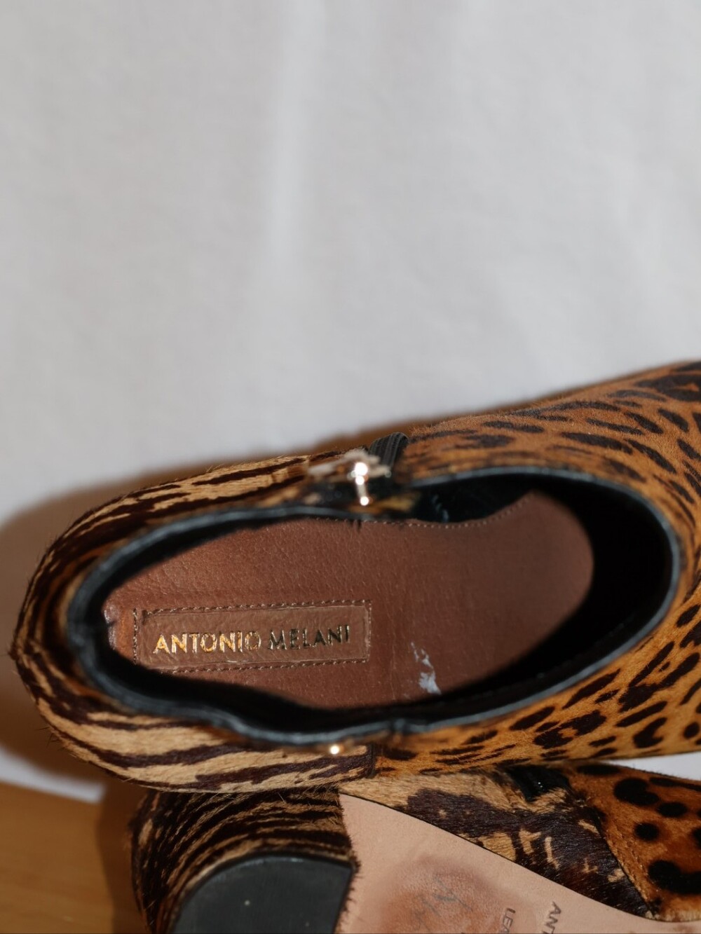 ANTONIO MELANI Shahn Leopard & Tiger Print Calf Hair Ankle Boots. 7M - Picture 11 of 16